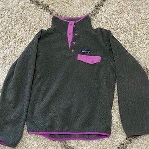 Patagonia Re-Tool Synchilla Snap-T Pullover Grey/Purple